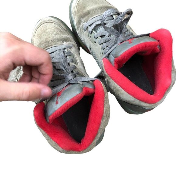 RARE 2017 Air Jordan 5 Retro P51 Camo Size 7 - Picture 6 of 16